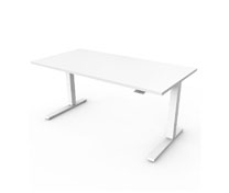 Float - 600mm D X 1200mm W with White Work Surface and Base