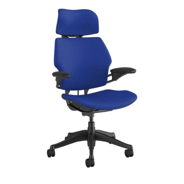 Freedom Task Chair with Headrest, Hallingdal 65 0750, Graphite Frame