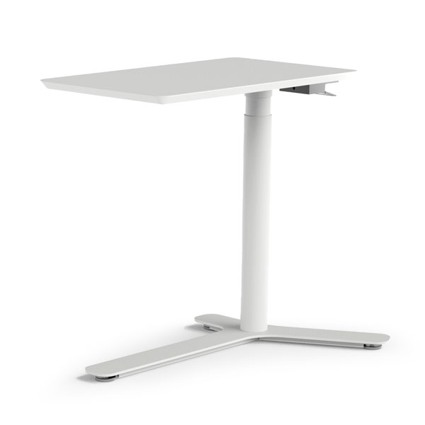 Float Mini, Cloud White-Painted Wood Top, Cloud White Base