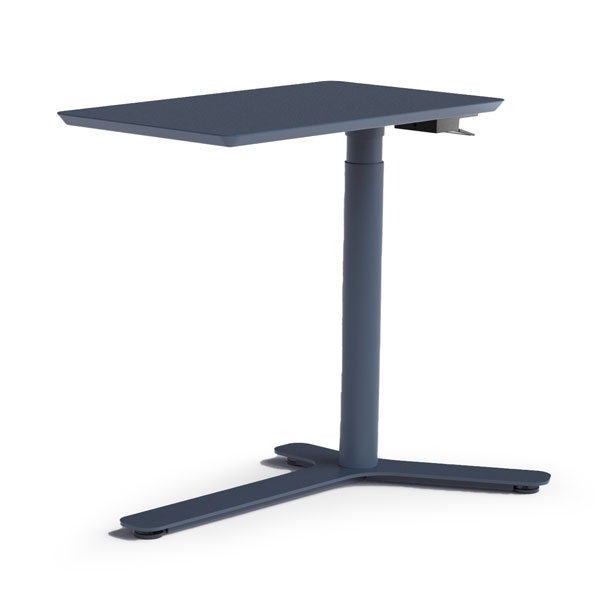 Float Mini, Slate Blue - Natural Linoleum Top, Slate Blue Base