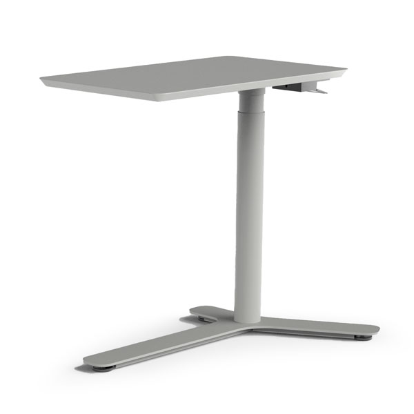 Float Mini, Stone Grey - Painted Wood Top, Stone Grey Base