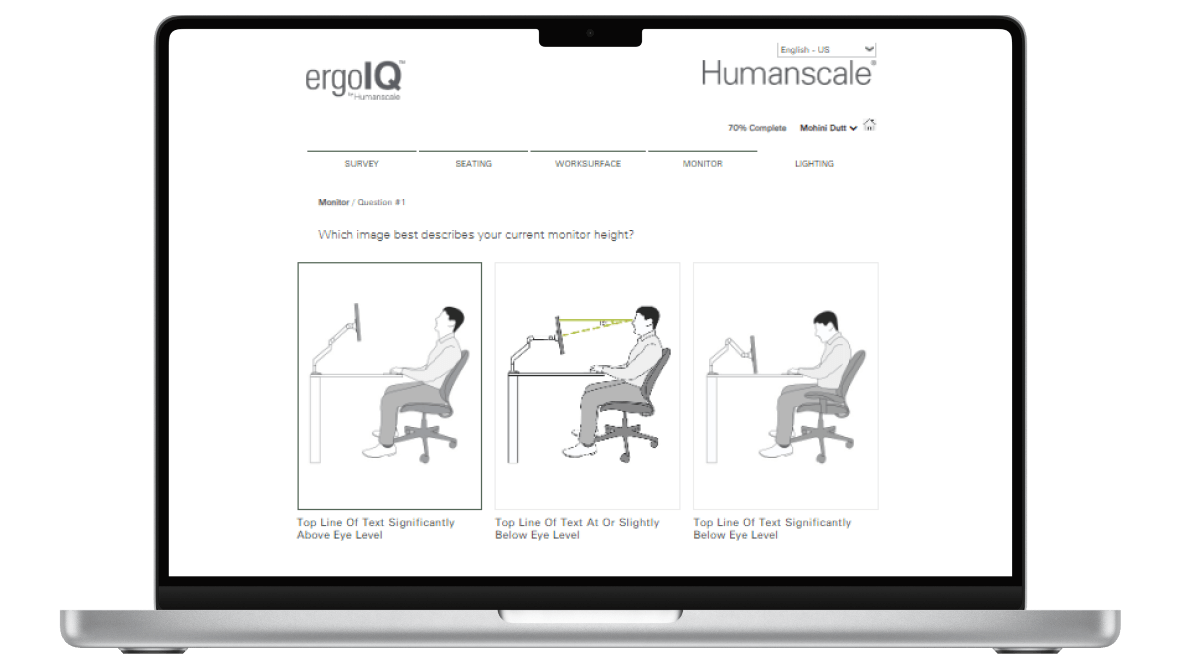 ergoIQ fit UI